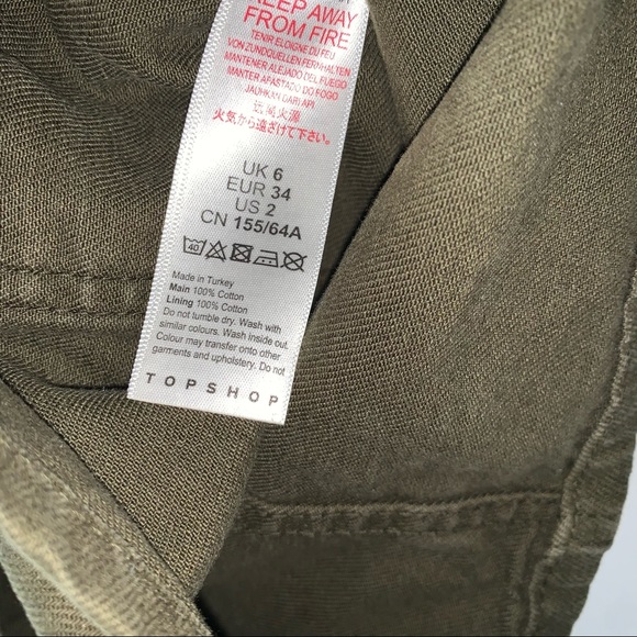 TOPSHOP cargo skirt, army green - Picture 5 of 5